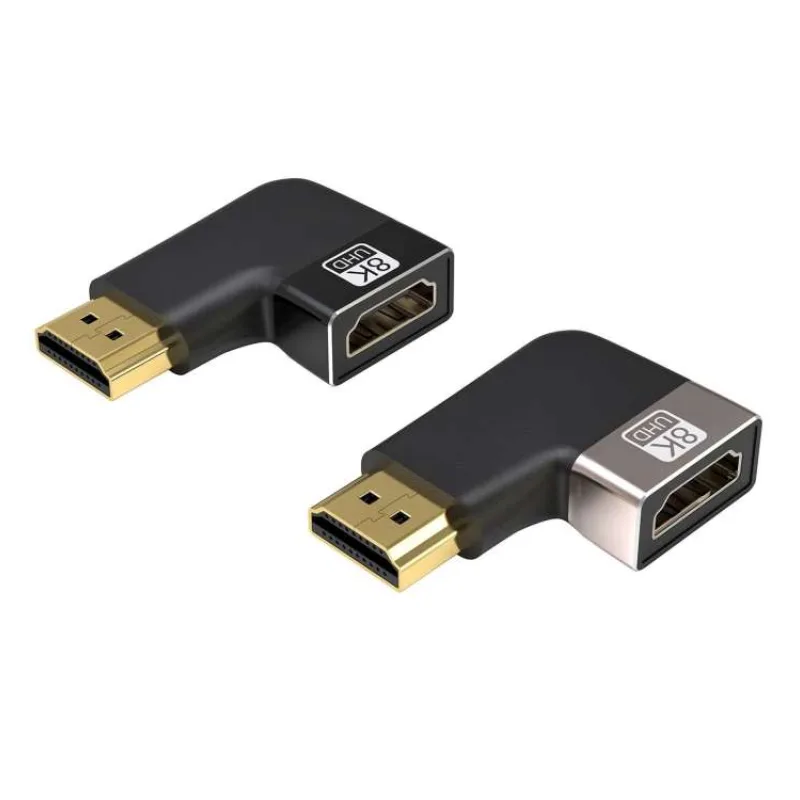 PremiumCord 8K Adaptér spojka HDMI A - HDMI A, F/M, do úhlu 90° - levá (kphdma-42)