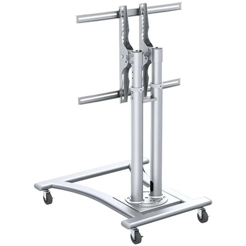 Neomounts PLASMA-M1200 / Mobile Flat Screen Floor Stand (height: 80-120 cm) / Silver (PLASMA-M1200)