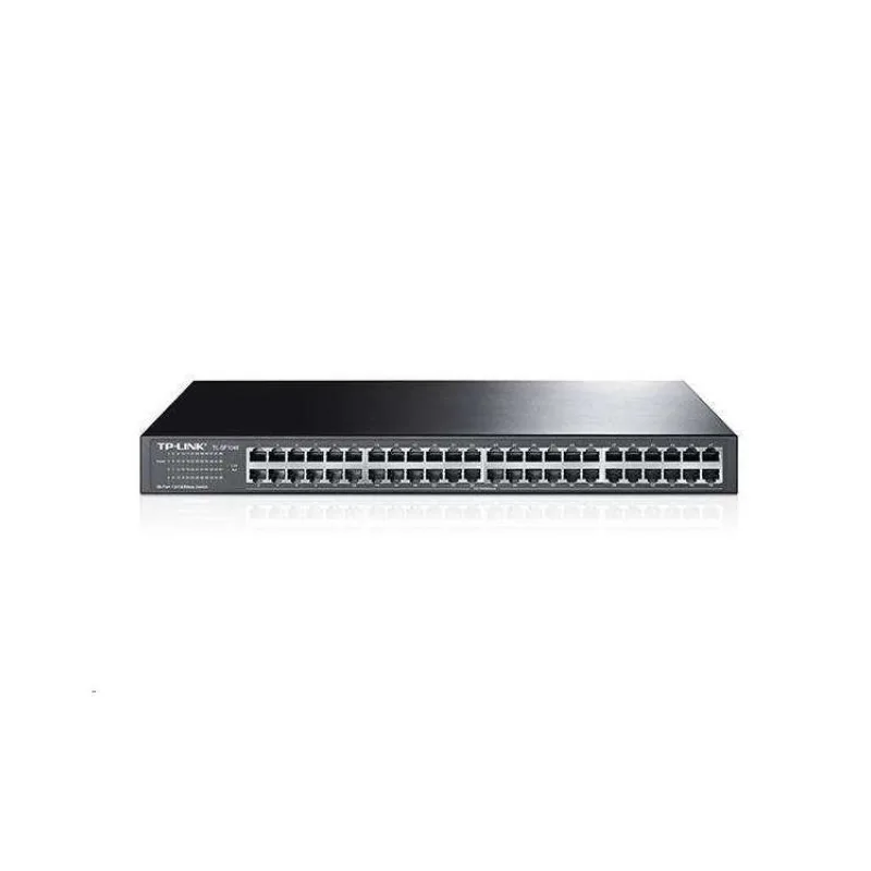 48-Port 10/100 Mbps Switch
PORT: 48× 10/100 Mbps RJ45 Ports
SPEC: 1U 19-inch Rack-mountable Steel Case
FEATURE: Plug (TL-SF1048)