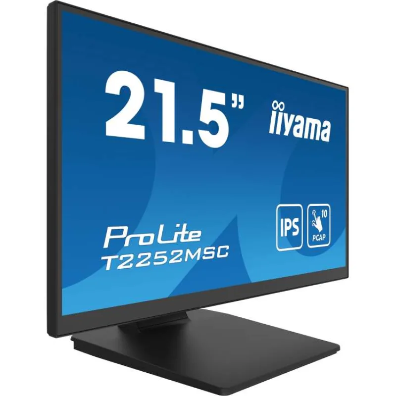 22" LCD iiyama T2252MSC-B2: IPS, FHD, 10P, DP, HDMI (T2252MSC-B2)