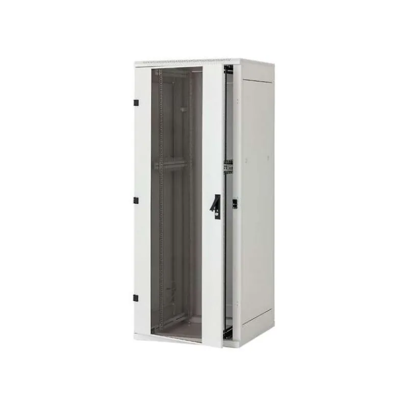TRITON 19" stojanový rozvaděč 15U 600x600, nosnost 800 kg, skleněné dveře, svařovaný, šedý (RMA-15-A66-CAX-N1)