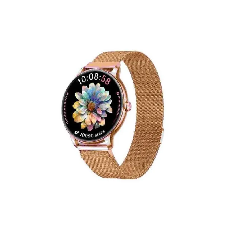 ARMODD Slim rose gold s kovovým řemínkem + silikonový řemínek (9164)