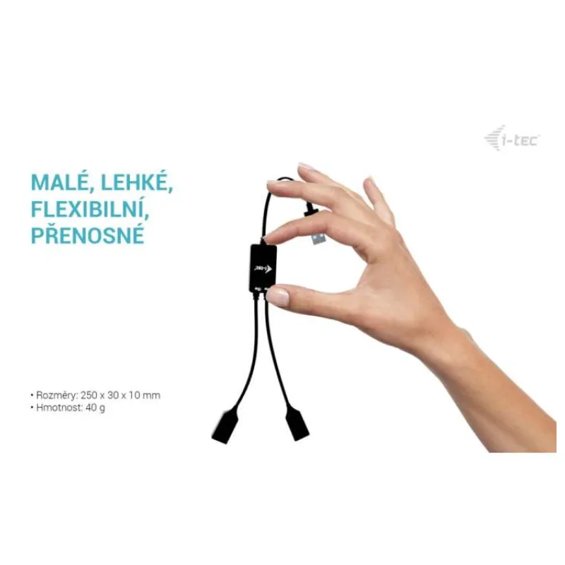 i-tec USB-A Cable HUB 2 port (2x USB-A) (U3CBLHUB2A)