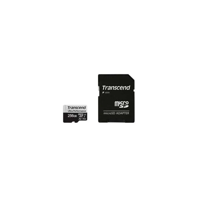 Karta TRANSCEND MicroSDXC 256GB 340S, UHS-I U3 A2 Ultra Performace 160/125 MB/s (TS256GUSD340S)