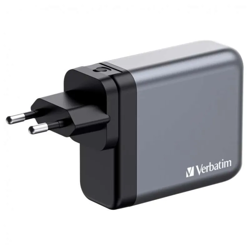 VERBATIM GaN Nabíječka do sítě GNC-140, 140W, 3x USB-C, 1x USB (32203)