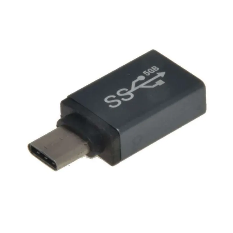 Adaptér PREMIUMCORD USB 3.1 C/male - USB 3.0 A/samica, kovovo sivá, OTG (kur31-03)
