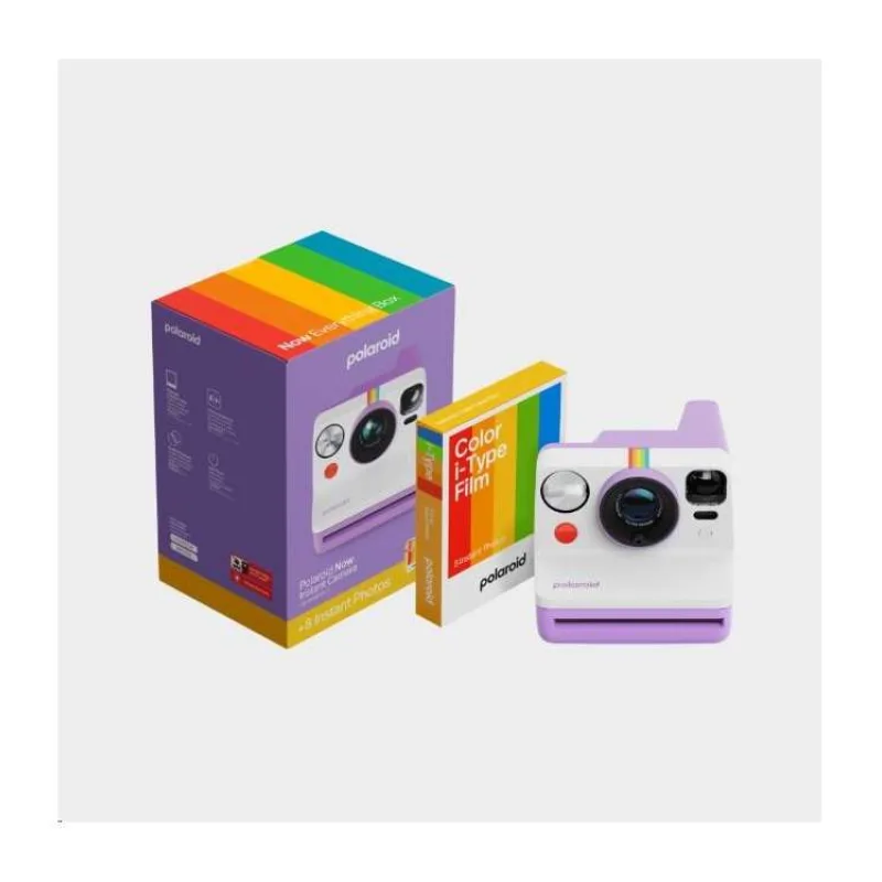 Polaroid Now Gen 3 Purple bundle with Color Film (8 photos) (6577)