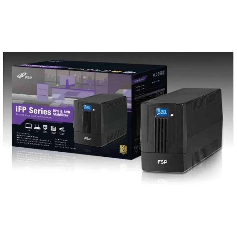 FSP UPS iFP 600, 600 VA / 360 W, LCD, line interactive (PPF3602700)