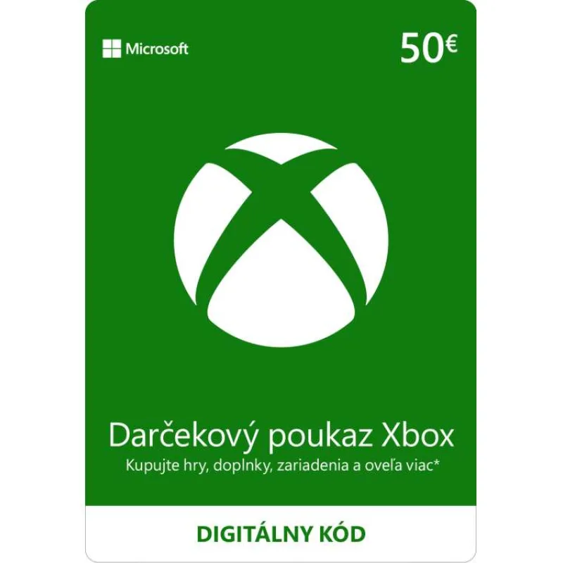 ESD XBOX - Dárková karta Xbox 50 EUR (K4W-02563)