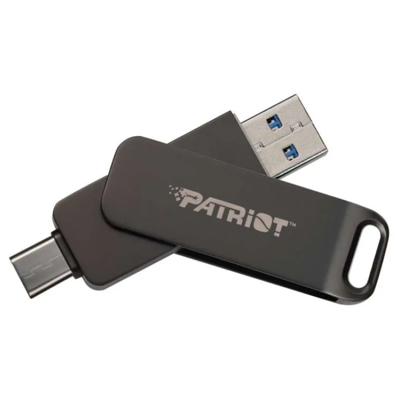 PATRIOT RAGE R550 64GB / USB Typ-A + USB Typ-C / USB 3.2 Gen 1 / šedá (PE64GR550DSAD)