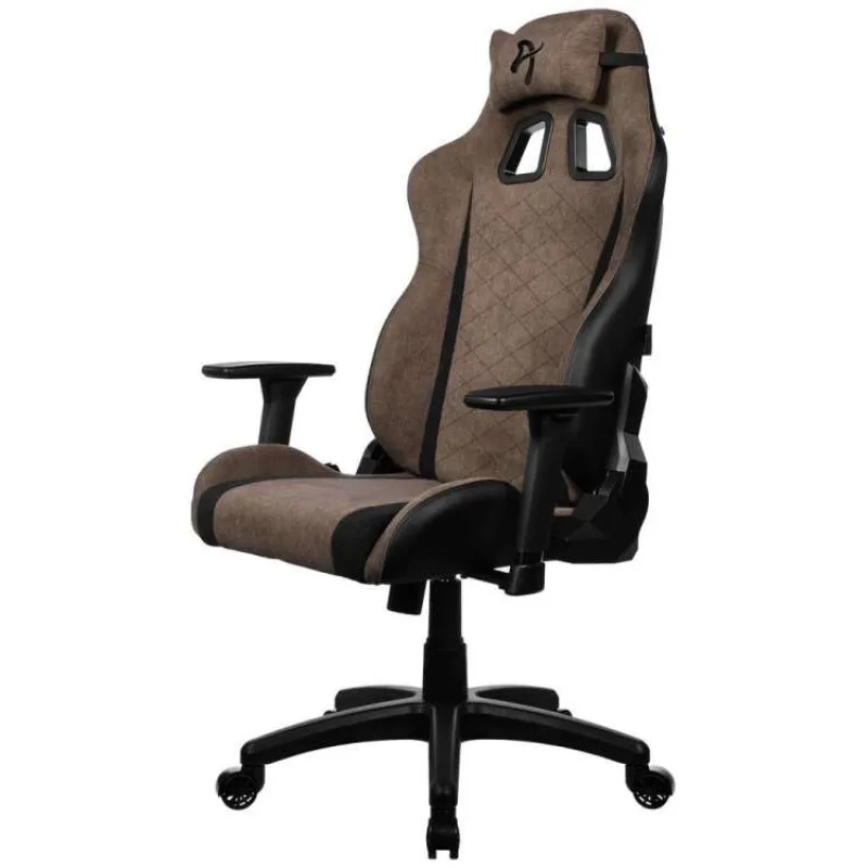 AROZZI herní židle AVANTI Soft Fabric Brown/ látkový povrch/ hnědá (AVANTI-SFB-BWN)