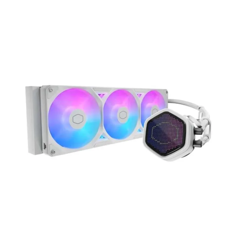 Cooler Master vodní chladič MasterLiquid Atmos II Pixel LED, 3x120mm, LGA1851, AM5, bílá (MLX-D36M-A25SZ-PW)