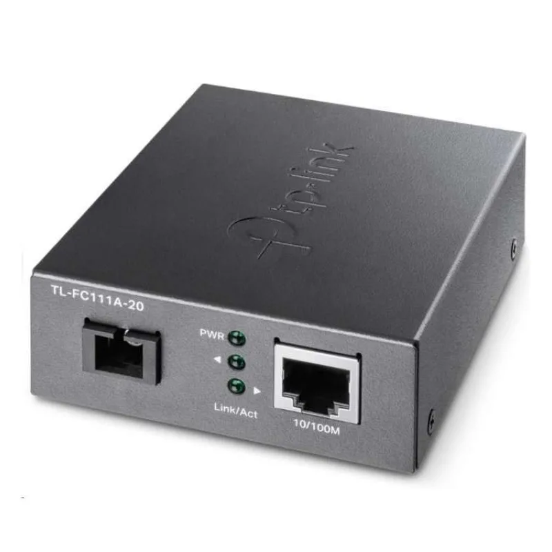 Omada 10/100 Mbps RJ45 to 100 Mbps Single-mode SC WDM Bi-Directional Fiber Converter
PORT: 1× 100Mbps SC Port, 1× 10/10 (TL-FC111A-20)