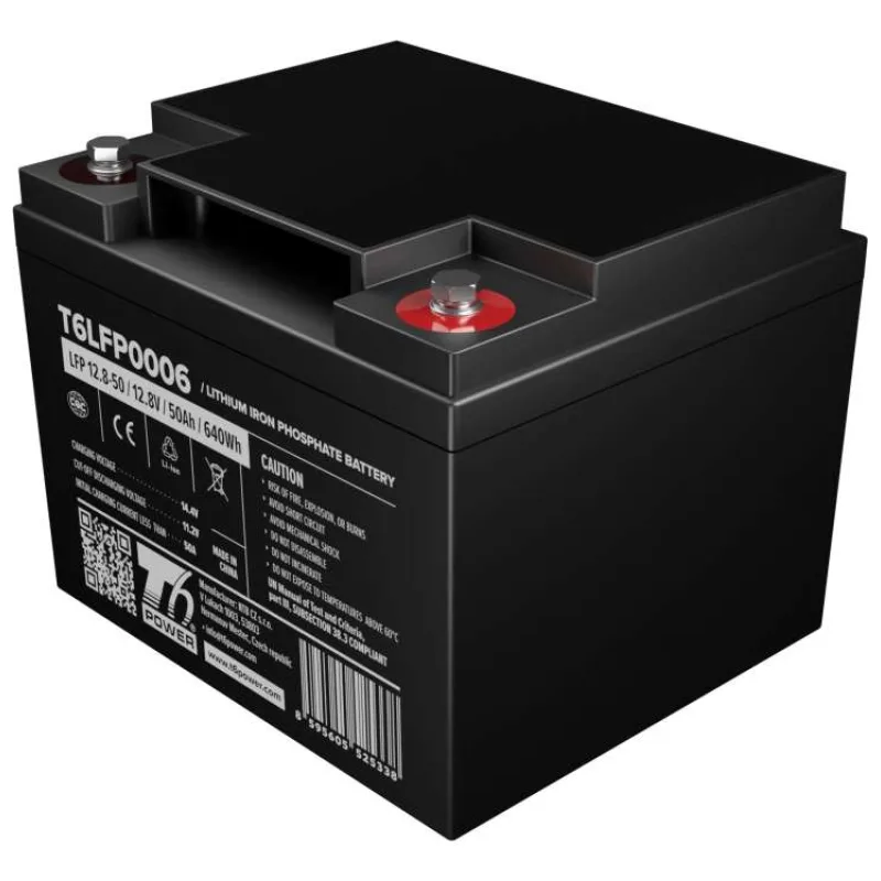 Batéria T6 Power LiFePO4, 12.8V, 50Ah, 640Wh, Bluetooth, T14 (T6LFP0006)
