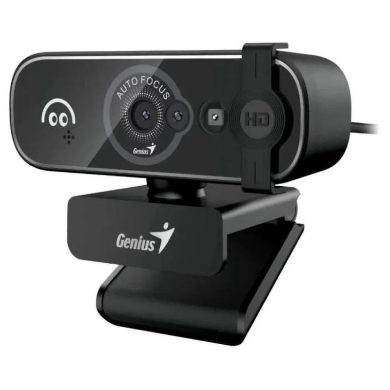 GENIUS FaceCam OPEN/ 5M Full HD/ Windows Hello/ autofocus/ 360° rotace/ 60° náklon/ USB-C/ USB/ UVC/ mikrofon/ černá (32200011400)