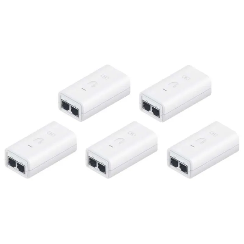 Ubiquiti POE-24-12W-G-WH, GB PoE Injektor, 24V/0,5A (12W), 5ti pack (POE-24-12W-5P)