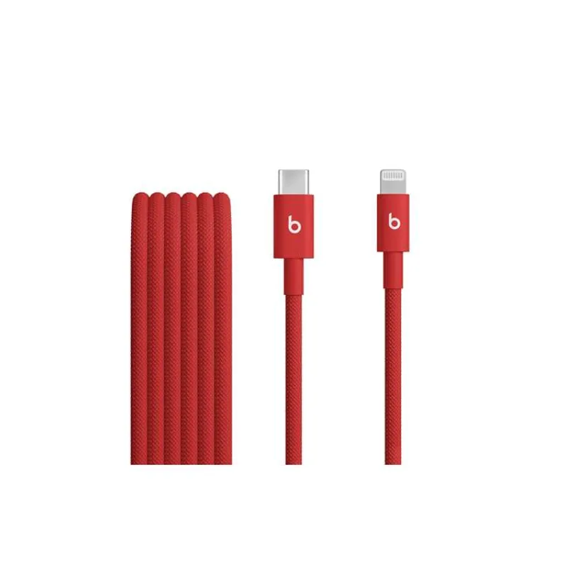 Apple Beats USB-C to Lightning Woven Cable (1.5 m) - Rapid Red (MFEH4EE/A)