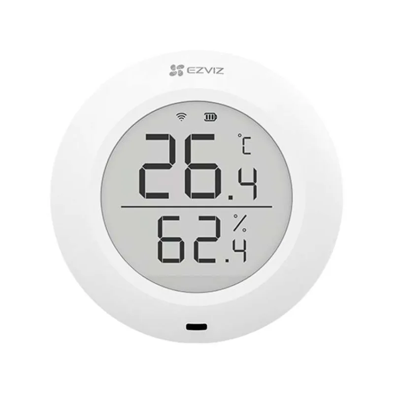 EZVIZ chytrý senzor teploty a vlhkoměr T51C/ Zigbee 3.0/ dosah 200m/ životnost 1 rok/ baterie CR2450/ bílý (CS-T51C-A0-BG)