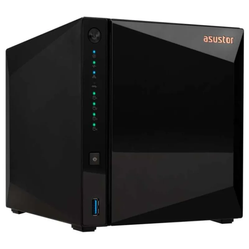 Asustor NAS AS3304T v2 4x 3,5" SATA, Realtek RTD1619B 1.7GHz, 2GB, 2.5GbE x1, USB3.2 Gen1 x3, WOW (Wake on WAN) (AS3304T v2)