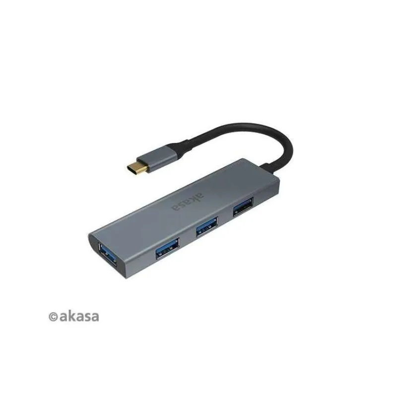 AKASA - externý USB hub - USB typ-C na 4 x USB 3.0 (AK-CBCA25-18BK)