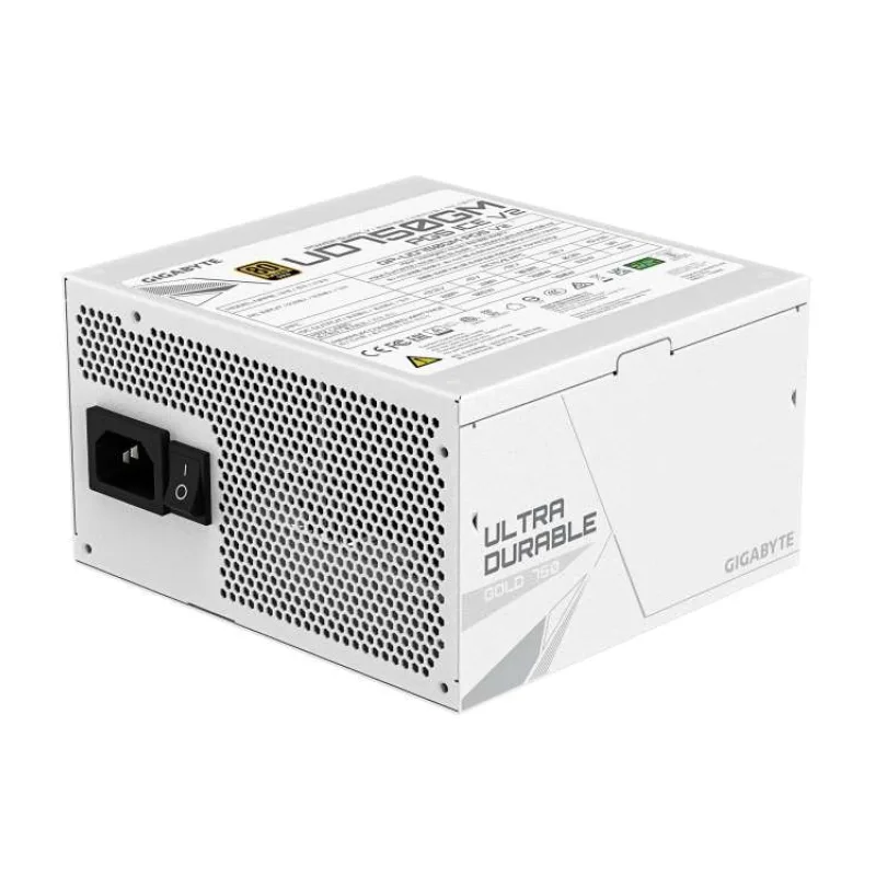 GIGABYTE zdroj UD750GM PG5 ICE 750W, 120mm, Plně modulární, 80 Plus Gold, ATX 3.1 (GP-UD750GM PG5 ICE)