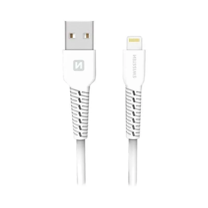 Swissten datový kabelusb/lightning bílý 1,2m (samoprodavač) (71506030BOX)