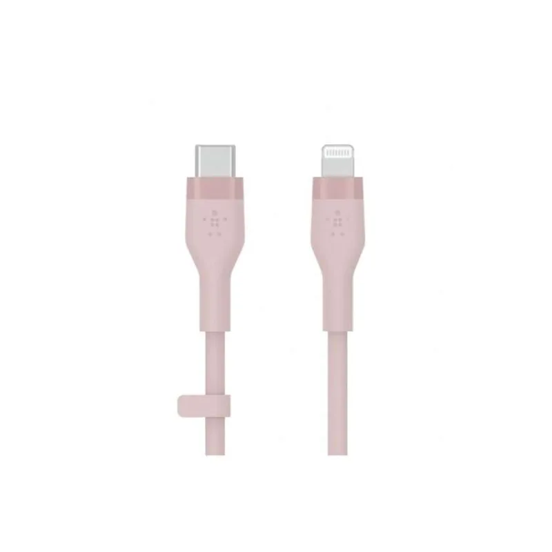 Belkin kábel Boost Charge Flex Silicone USB-C to Lightning 3m - Pink (CAA009bt3MPK)