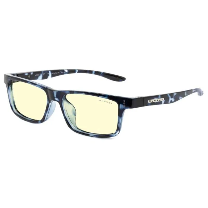 GUNNAR kancelářske/herní brýle CRUZ KIDS LARGE (8-12) NAVY TORTOISE jantarová skla BLF 65 NATURAL focus (CRU-09701)