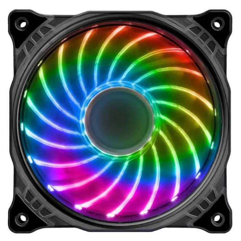 EUROCASE ventilátor RGB 120mm (FullControl spot Led) (VEN-LED-18Ledsfc)