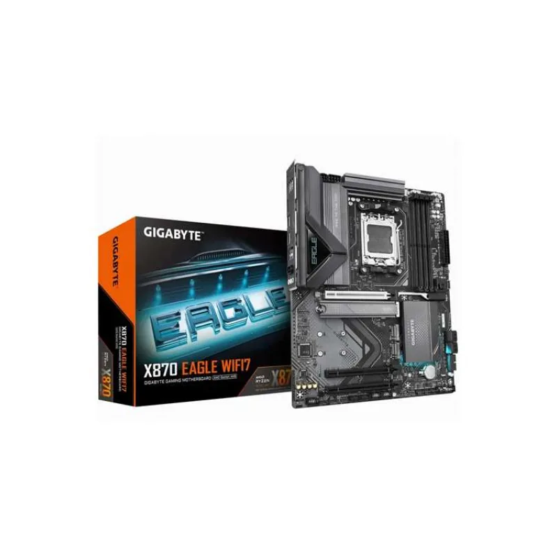 GIGABYTE MB Sc AM5 X870 EAGLE WIFI7, AMD X870, 4xDDR5, 1xHDMI, 2xUSB4, WiFi (X870 EAGLE WIFI7)