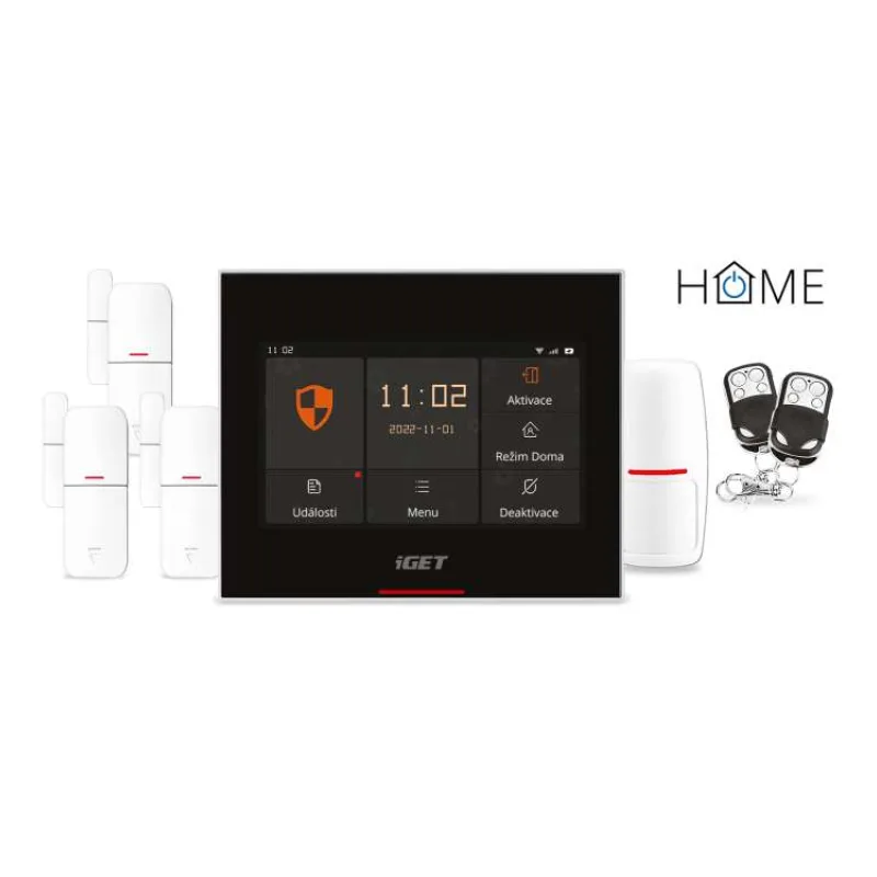 iGET HOME X5 Advanced - Inteligentný Wi-Fi/GSM alarm, v aplikácii aj ovládaní IP kamier a zásuviek, CZ app (75020830)