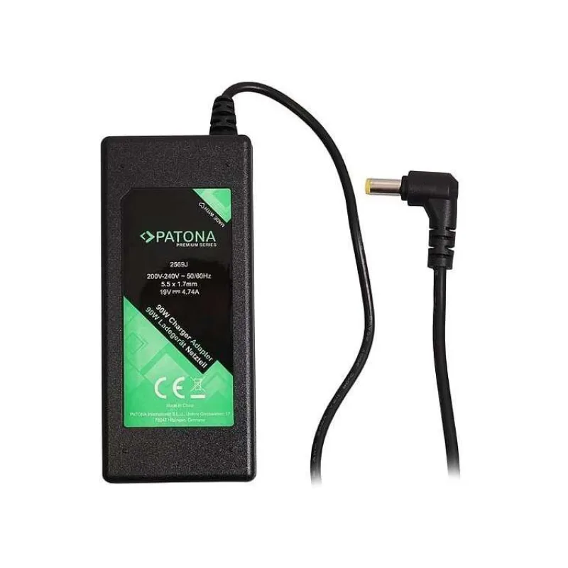 PATONA napájecí adaptér k ntb/ 19V/4,74A 90W/ konektor 5,5x1,7mm/ ACER PREMIUM/ délka kabelu 2,5 m (PT2569)
