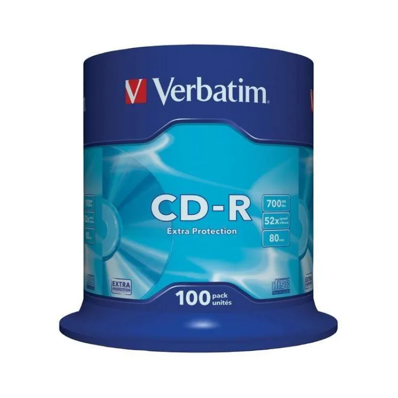 CD-R VERBATIM DTL 700MB 52X 100ks/cake*Extra protection (43411)