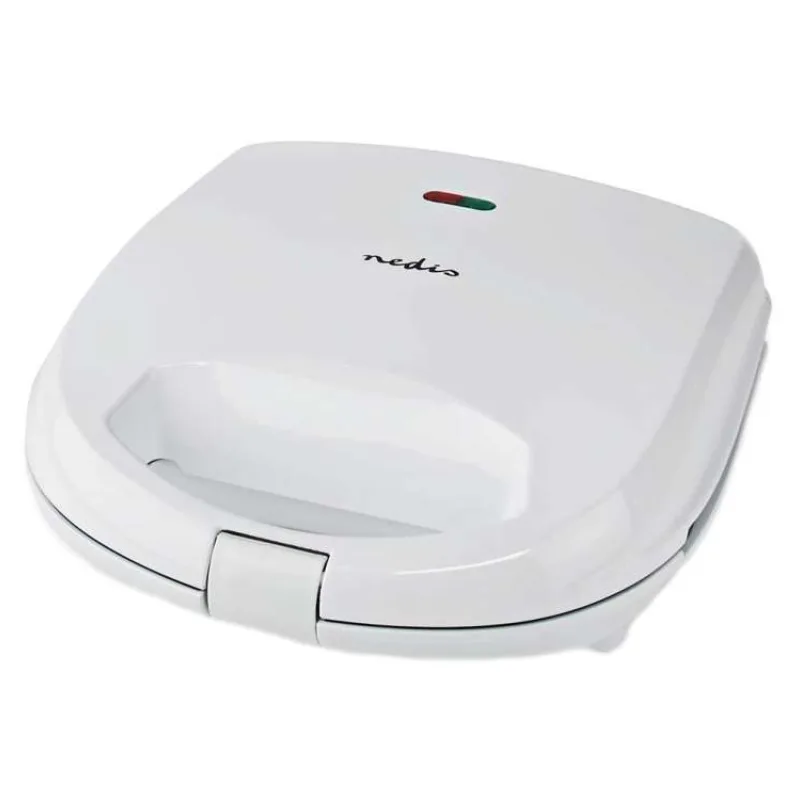 NEDIS toustovač/ spotřeba 700 W/ velikost desky 20,5 x 12 cm/ plast/ bílý (KASM110FWT)