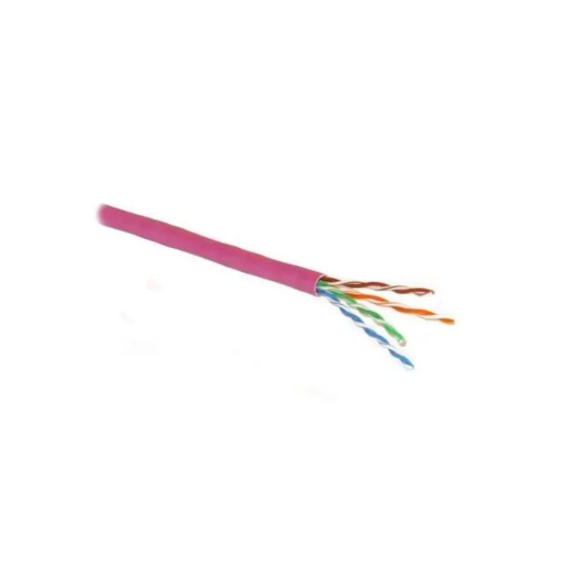 PLANET kabel UTP, drát, 4pár, Cat 5e, LS0H, Planet Elite, Dca (balení 305m) fialový (KAB-UTP5E-D-LSO-PR-P)