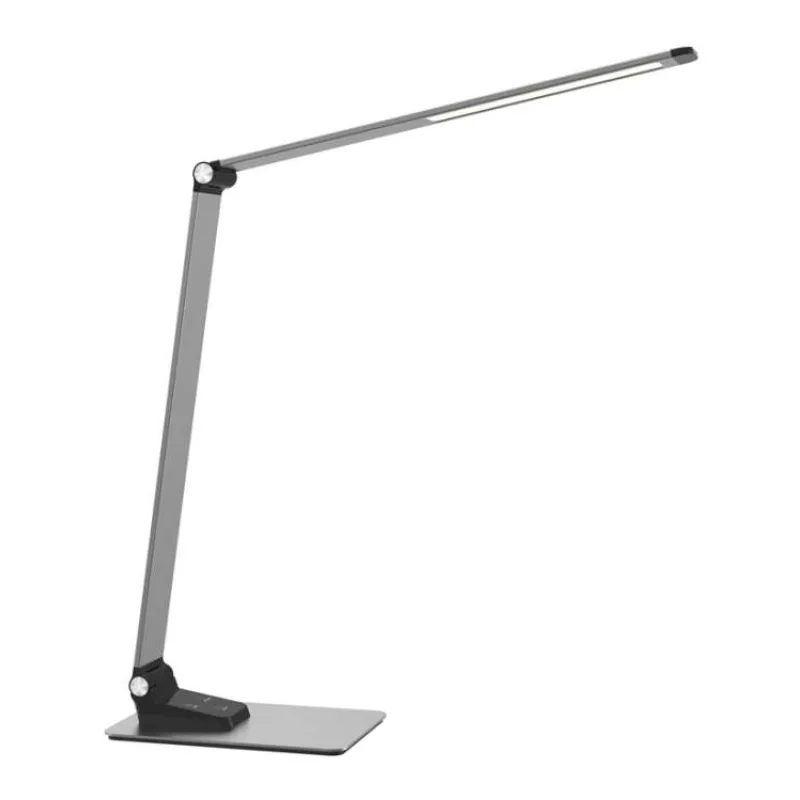Platinet stolná LED lampa 10W, dotykové ovládanie, USB port, ALU (PLADLL509ALU)