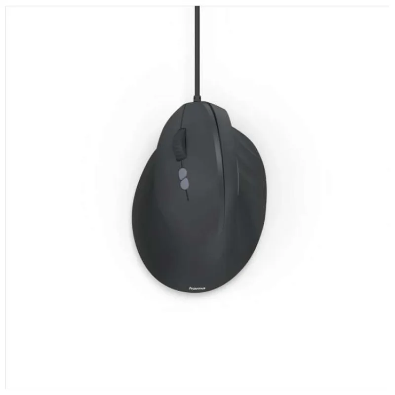 Hama vertikálna ergonomická káblová myš ECM-500L, pre ľavákov, čierna (173087)