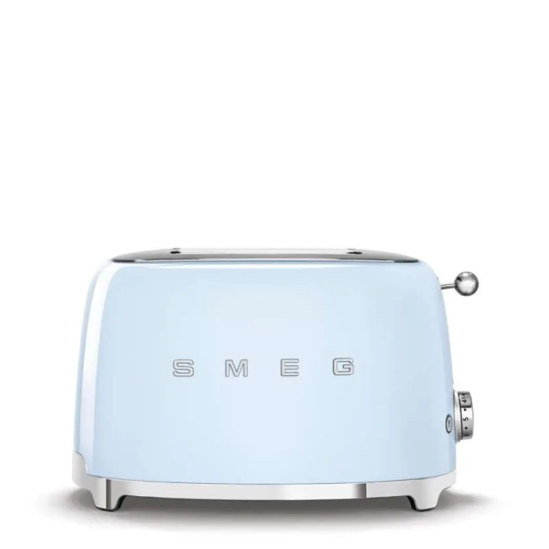 Smeg TSF01PBEU toustovač / topinkovač, 2 toasty, 6 úrovní opékání, zásuvka na drobky, styl. 50. let, pastelově modrá (TSF01PBEU)