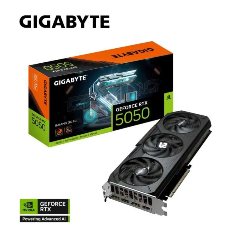 GIGABYTE VGA NVIDIA GeForce RTX 5050 GAMING OC 8G, 8G GDDR6, 2xDP, 2xHDMI (GV-N5050GAMING OC-8GD)
