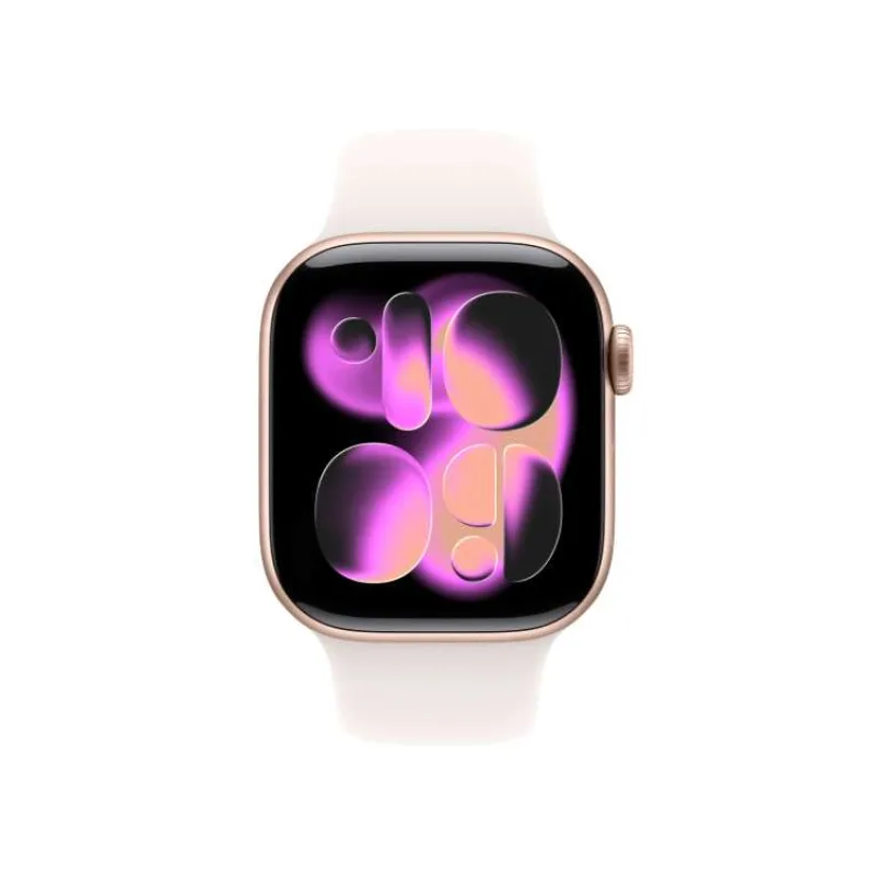Apple Watch Series 11 GPS 42mm Ružový zlatý hliník so svetlo ružovým športovým remienkom - M/L (MEU44WF/A)