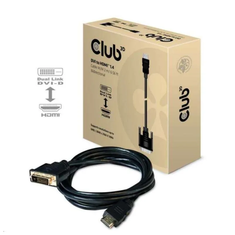 Club3D Kabel DVI-D na HDMI 1.4 (M/M), 2m (CAC-1210)