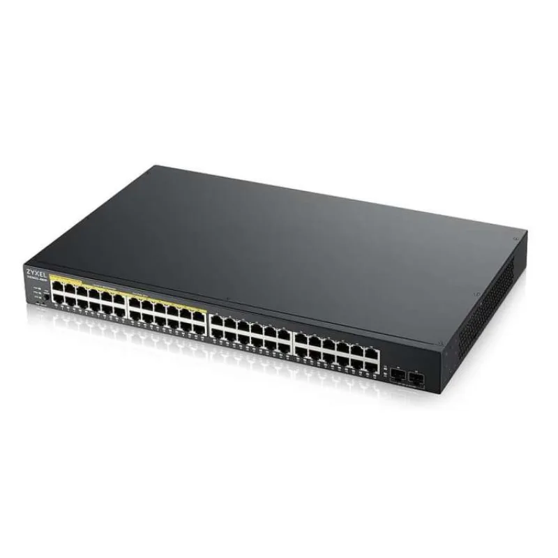 Zyxel GS1900-48HP v2 50portový gigabitový webový inteligentný PoE prepínač, 48x gigabitový RJ45 (24x PoE), 2x SFP, rozp (GS190048HPV2-EU0101F)