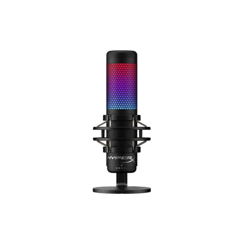 HyperX QuadCast S - USB Microphone (Black-Grey) - RGB Lighting (HMIQ1S-XX-RG/G) - Mikrofon (4P5P7AA)