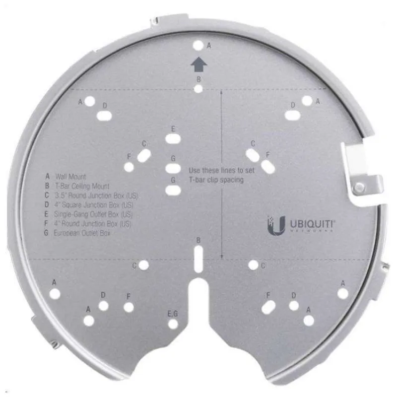 UBNT UniFi U-PRO-MP [Univerzálny montážny systém pre UAP-AC-PRO, UAP-AC-HD, UAP-AC-SHD] (U-PRO-MP)