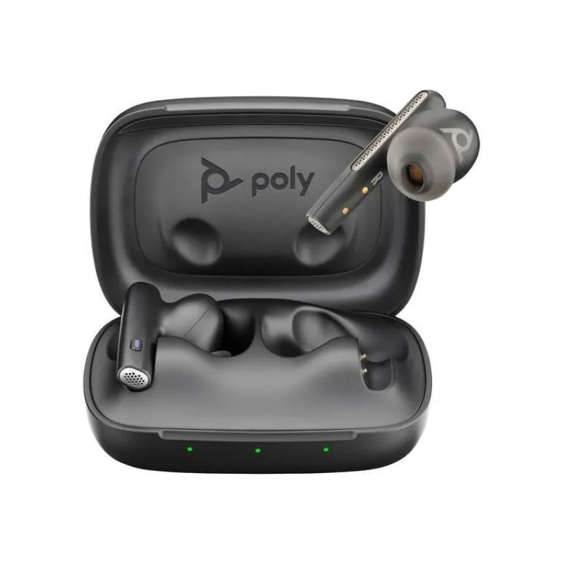 Poly Voyager Free 60 MS Teams bluetooth headset, BT700 USB-C adaptér, nabíjecí pouzdro, černá (7Y8L8AA)