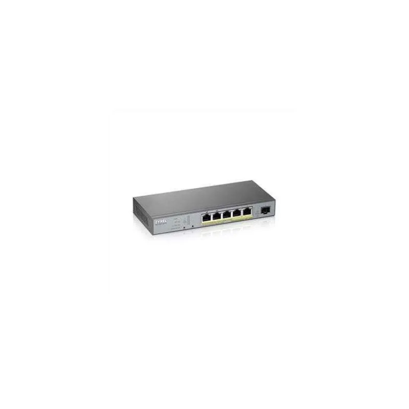 Zyxel GS1350-6HP, 6 Port managed CCTV PoE switch, long range, 60W, 802.3BT (1 year NCC Pro pack license bundled) (GS1350-6HP-EU0101F)