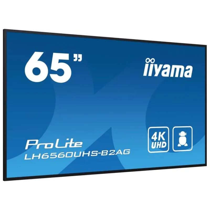 65" iiyama LH6560UHS-B2AG:VA,4K UHD,Android,24/7 (LH6560UHS-B2AG)