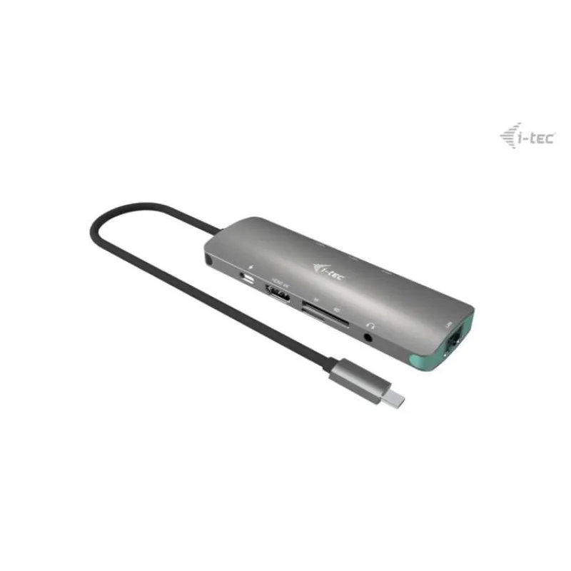i-tec USB-C Metal Nano Docking Station 4K HDMI LAN with Power Delivery 100 W + Charger 100W (C31NANOLANPD100)