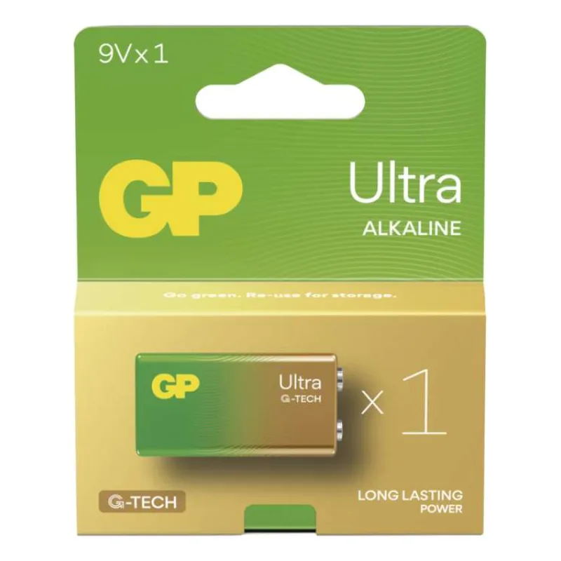 GP Alkalická batéria ULTRA 9V (6LF22) - 1ks (1013521100)
