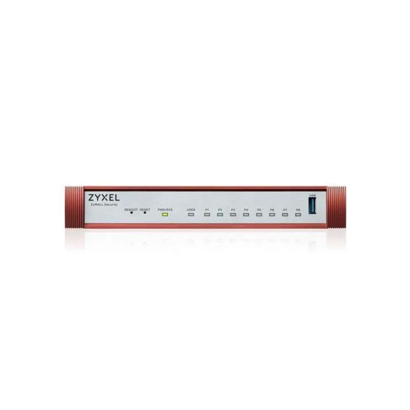 Zyxel USG FLEX 100H Series, 8 Gigabit user-definable ports, 1*USB with 1 YR Entry Defense Pack (USGFLEX100H-EU0101F)